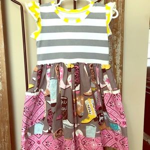 Cowgirl boutique dress, size 4. GUC.
